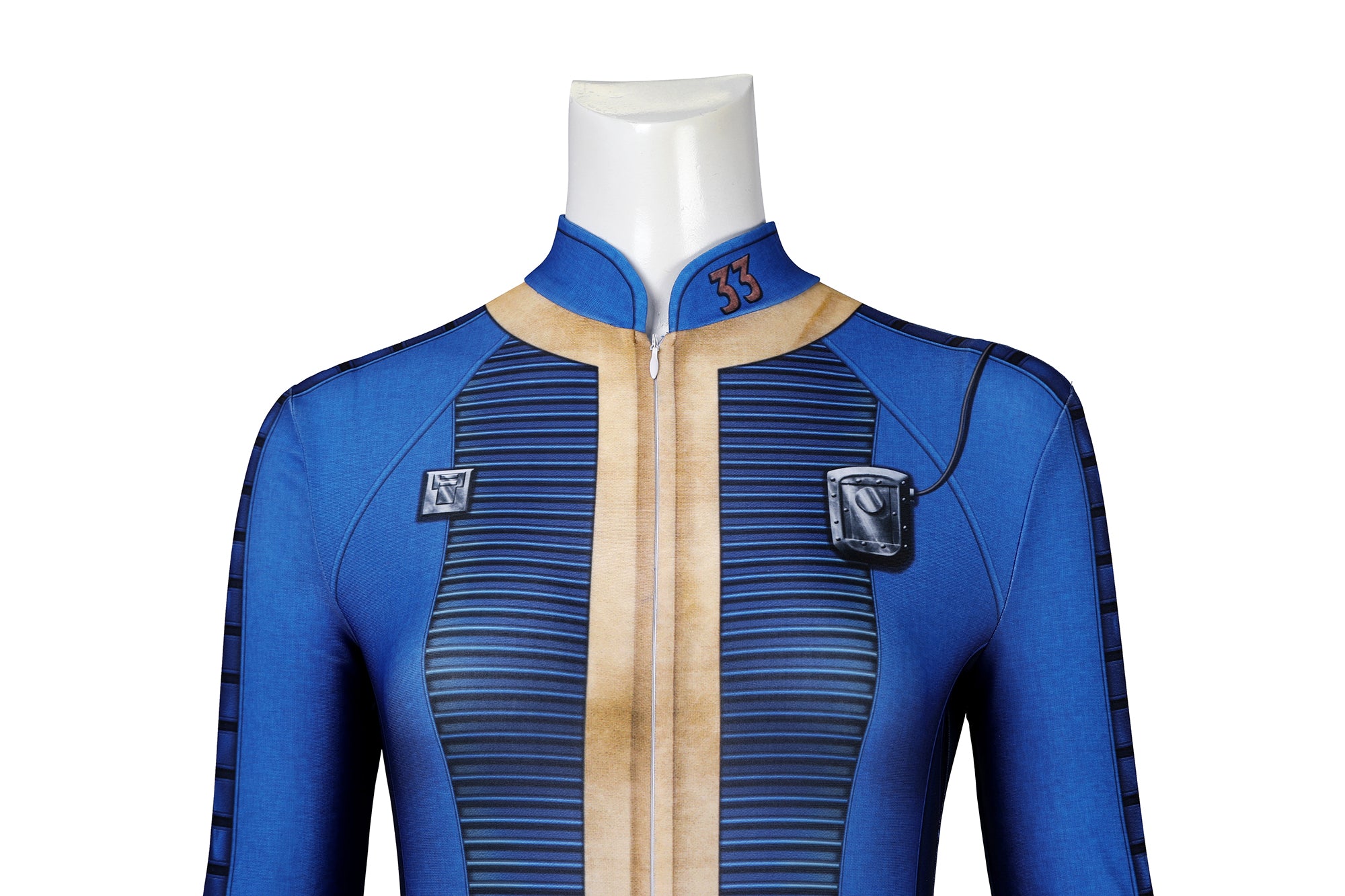 Fallout Lucy Cosplay Vault Suit Female 33 Fallout Vault Costumes Vault Dweller Jumpsuit with Accessories(Simply Version)) - Image 4