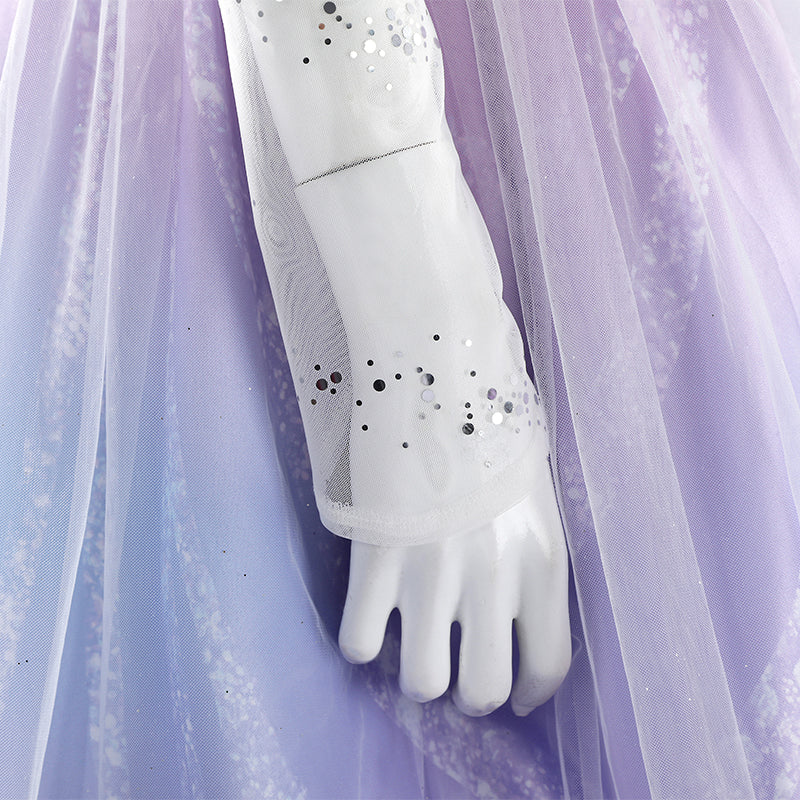 Wicked 2 Glinda Cosplay Costume Purple Dress Halloween Costume Outfit - Image 20