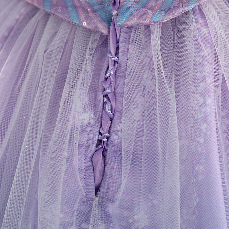 Wicked 2 Glinda Cosplay Costume Purple Dress Halloween Costume Outfit - Image 16