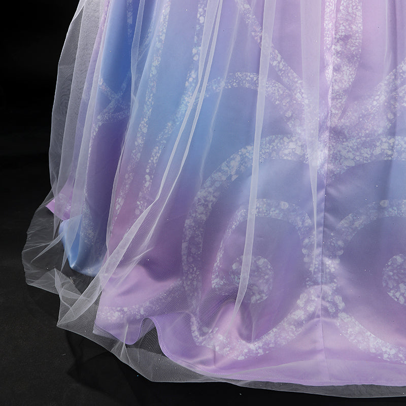 Wicked 2 Glinda Cosplay Costume Purple Dress Halloween Costume Outfit - Image 21