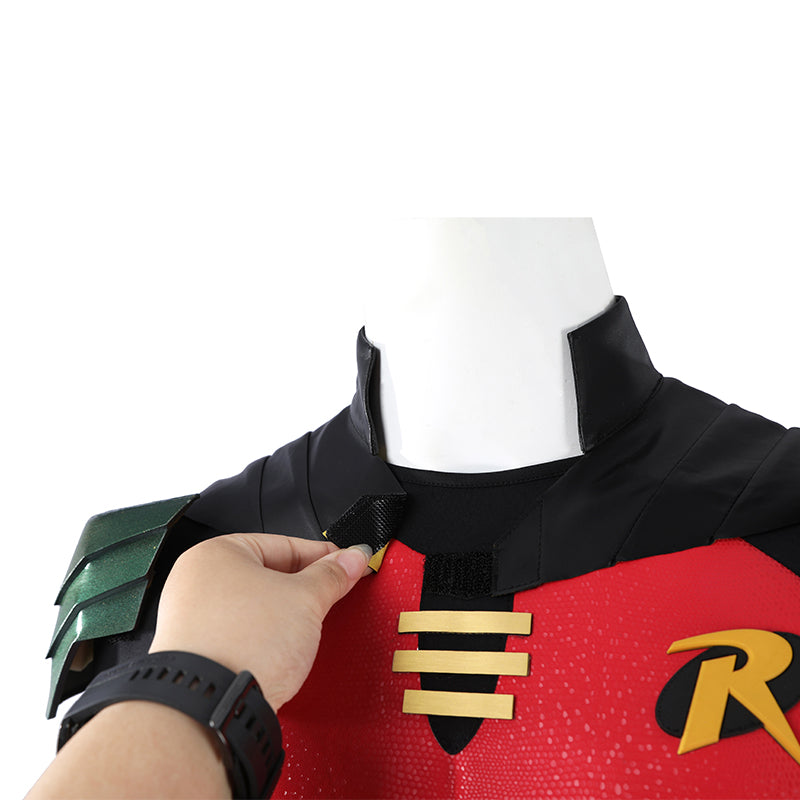 Tim Drake Red Robin Cosplay Costume Full Set Men Robin Superhero Outfit - Image 18