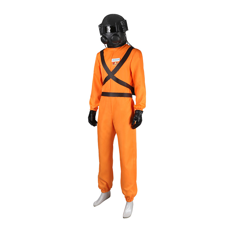 Lethal Company Staff Cosplay Costume Orange Full Halloween Suit - Image 3