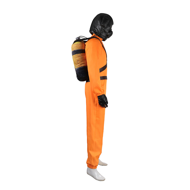 Lethal Company Staff Cosplay Costume Orange Full Halloween Suit - Image 4