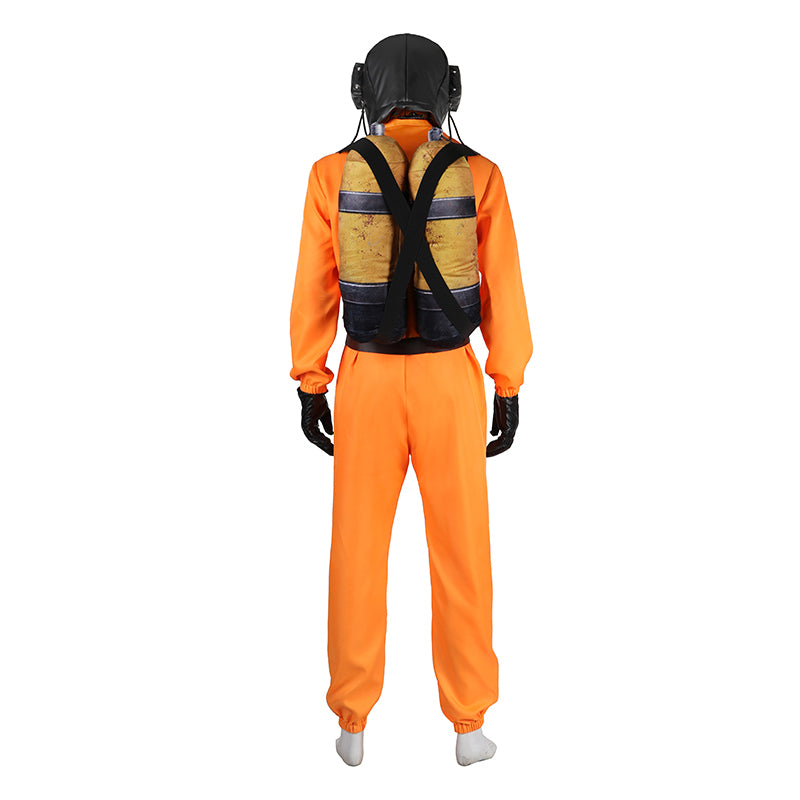 Lethal Company Staff Cosplay Costume Orange Full Halloween Suit - Image 5
