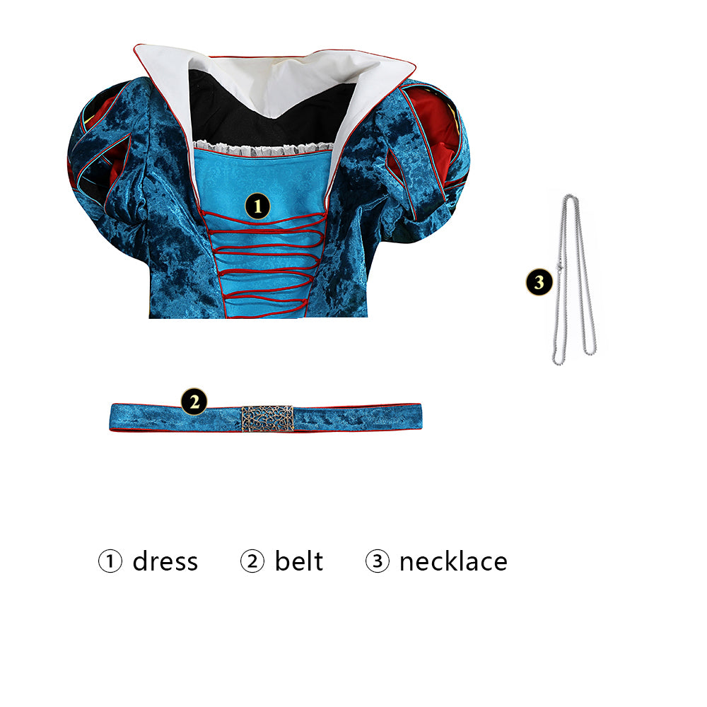 Snow White and the Evil Queen Fancy Dress Movie 2025 Cosplay Costume Kids Suit - Image 6