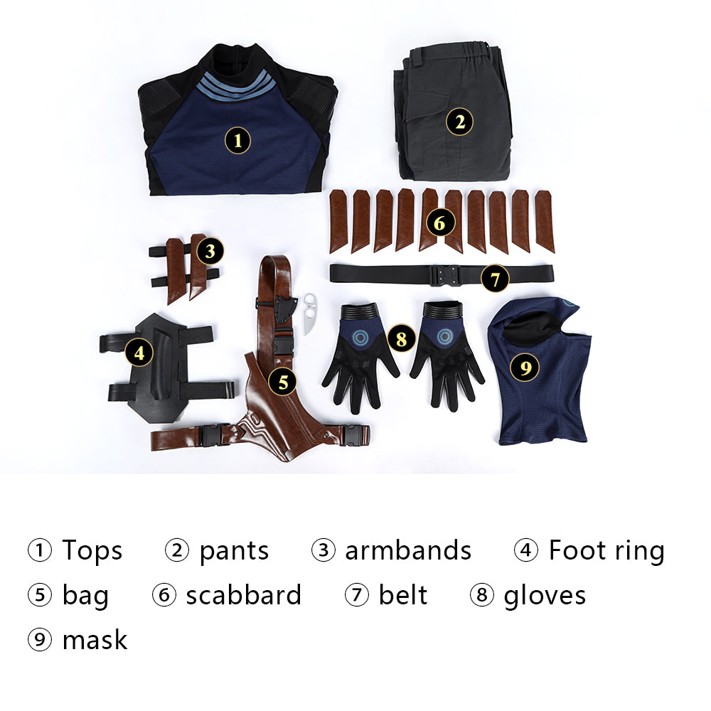 Daredevil Born Again2 Bullseye Cosplay Costume Halloween Outfit - Image 9