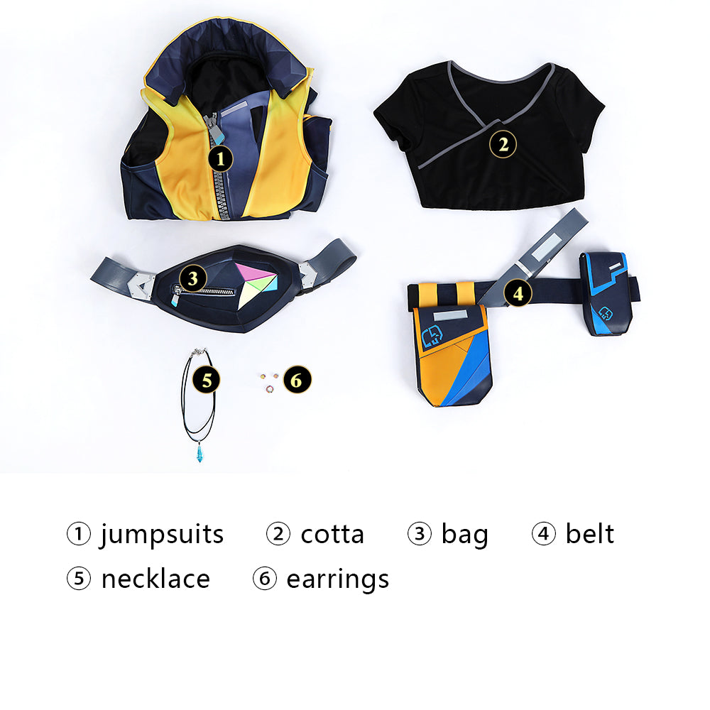 Valorant Waylay Cosplay Costume Halloween Outfit Game Cosplay - Image 8