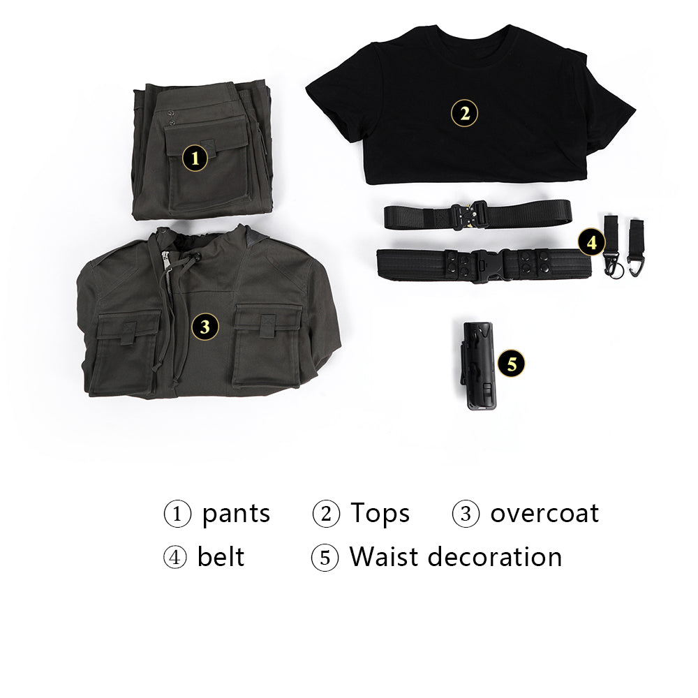 Alien Earth Wendy Cosplay Costume Woman Halloween Gray Outfit - Image 8