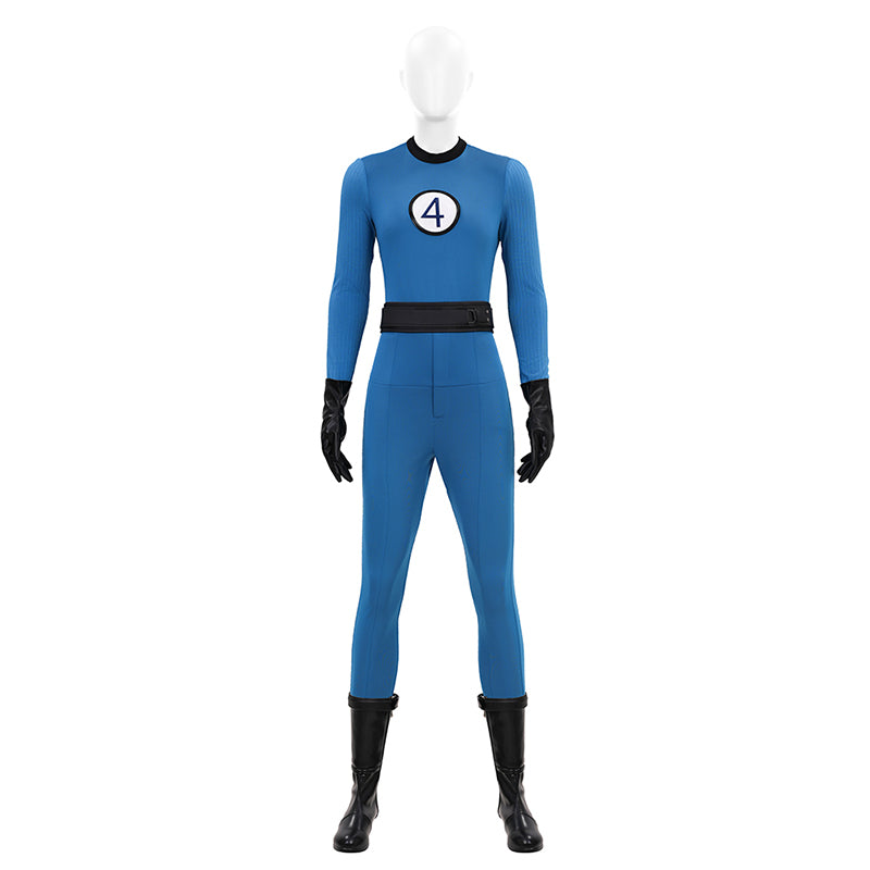 The Fantastic Four Sue Storm Costume Invisible Woman Cosplay Jumpsuit - Image 2
