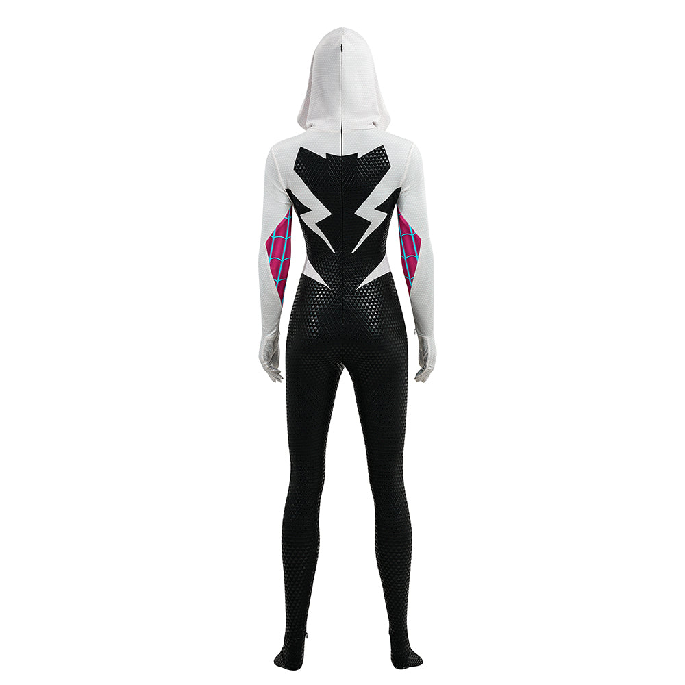 Gwen Stacy Cosplay Across The Spider-Verse Cosplay Costume Halloween Suit - Image 5