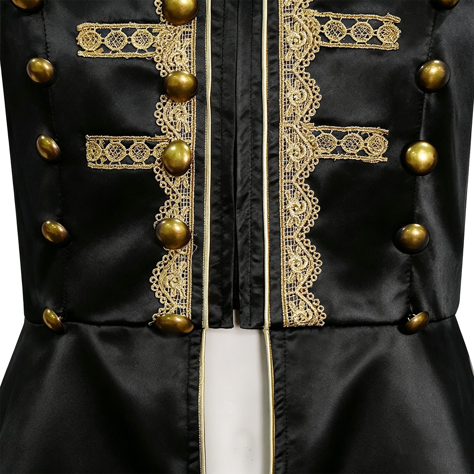Baroque Cosplay Costume Royal Black Military Tailcoat Performance Dress Halloween Suit - Image 10