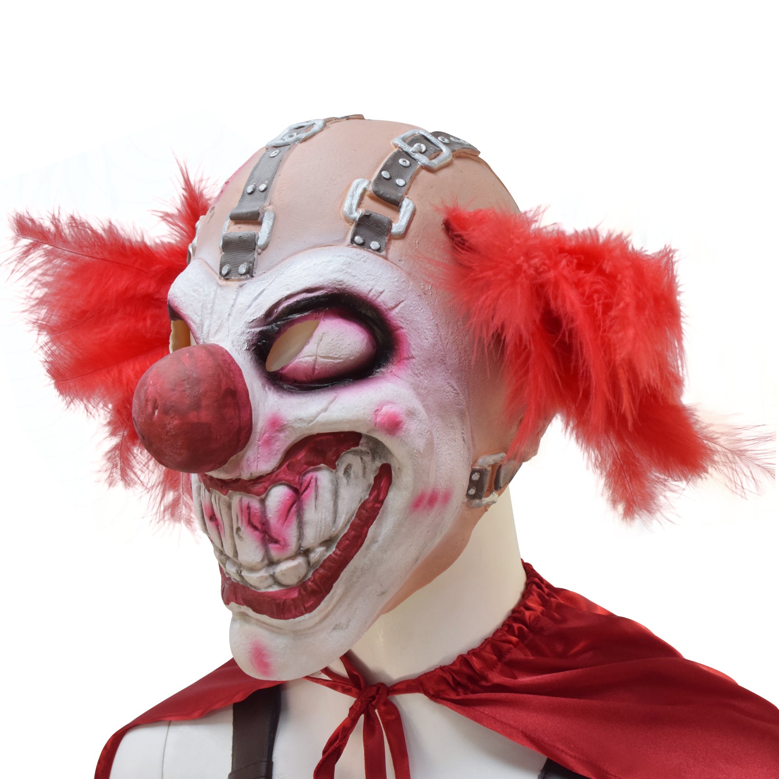 Twisted Metal Sweet Tooth Clown Pants Outfits With Mask Halloween Carnival Suit - Image 9