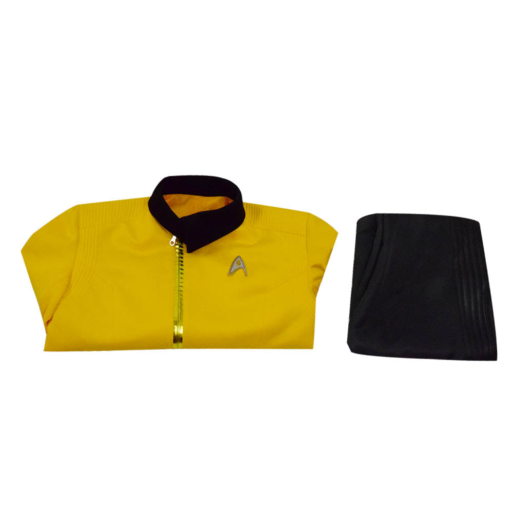 Star Trek: Discovery Christopher Pike Yellow Uniform Cosplay Costume - Image 6