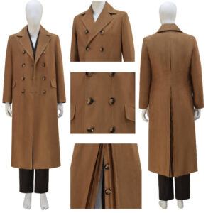 10th Doctor Coat David Tennant Suede Trench Coat Doctor Who Cosplay Costume