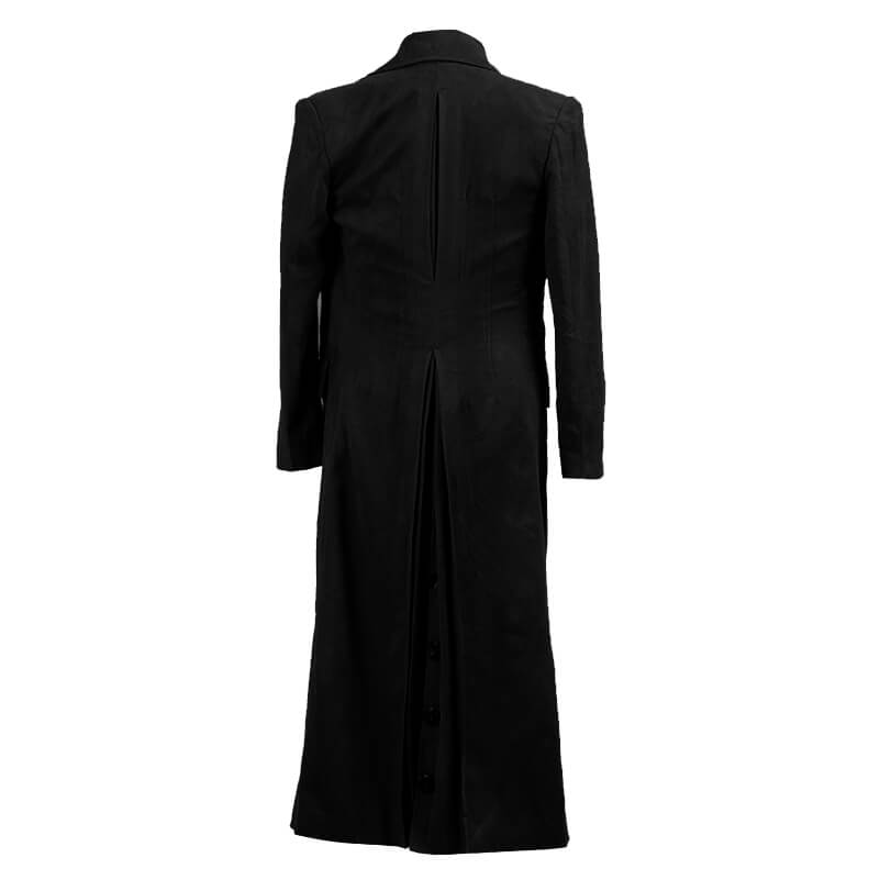 Doctor Who 10th Doctor Black Coat Tenth Doctor Coat Cosplay Costume Trench Coat - Image 3
