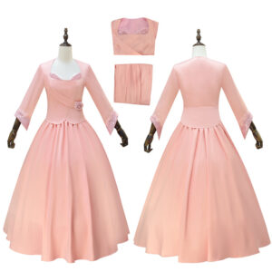 Wicked Witch Glinda Cosplay Costume Pink Dress Halloween Costume Outfit