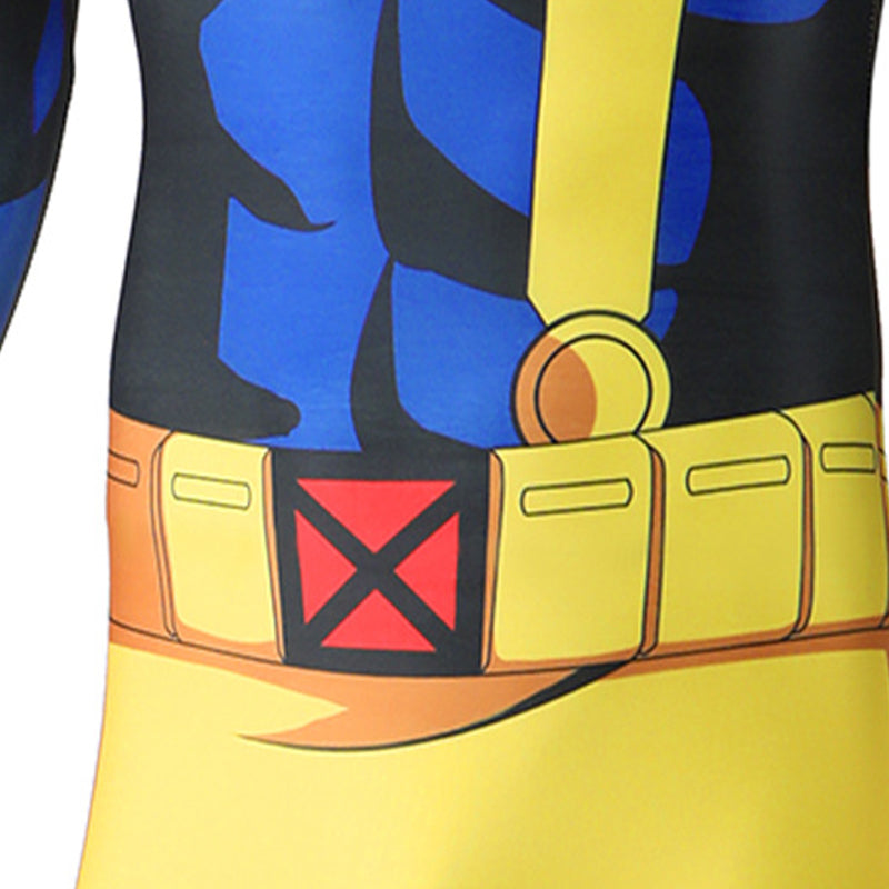 X-Men 97 Cyclops Cosplay Scott Summers Costume Blue halloween Jumpsuit - Image 10