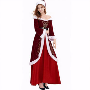 Christmas Santa Claus Costume Christmas Day Costumes Party Suit Male And Female