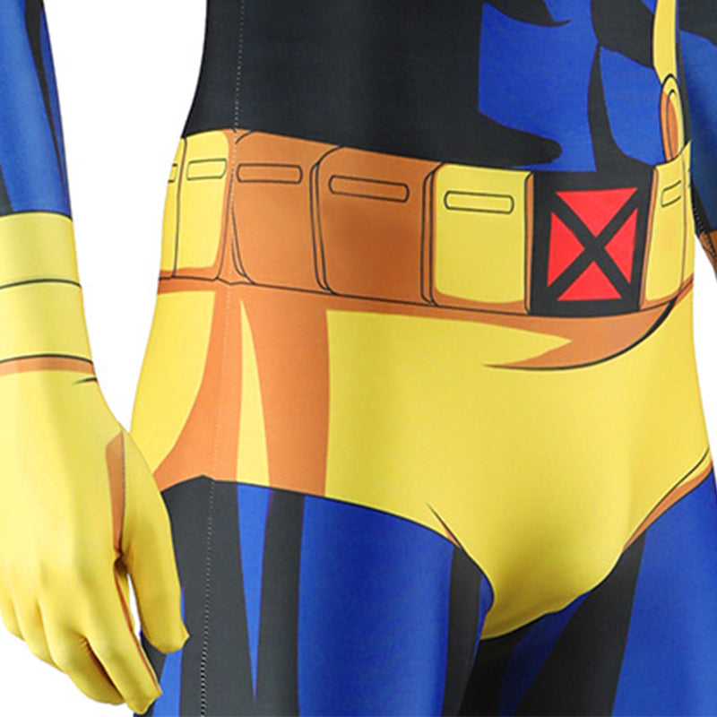 X-Men 97 Cyclops Cosplay Scott Summers Costume Blue halloween Jumpsuit - Image 11
