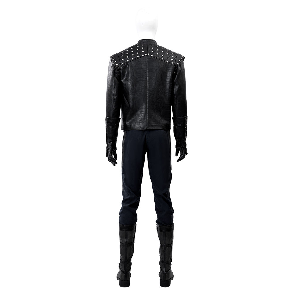 The Witcher Season 5 Geralt of Rivia Cosplay Costume Black Halloween Suit - Image 5