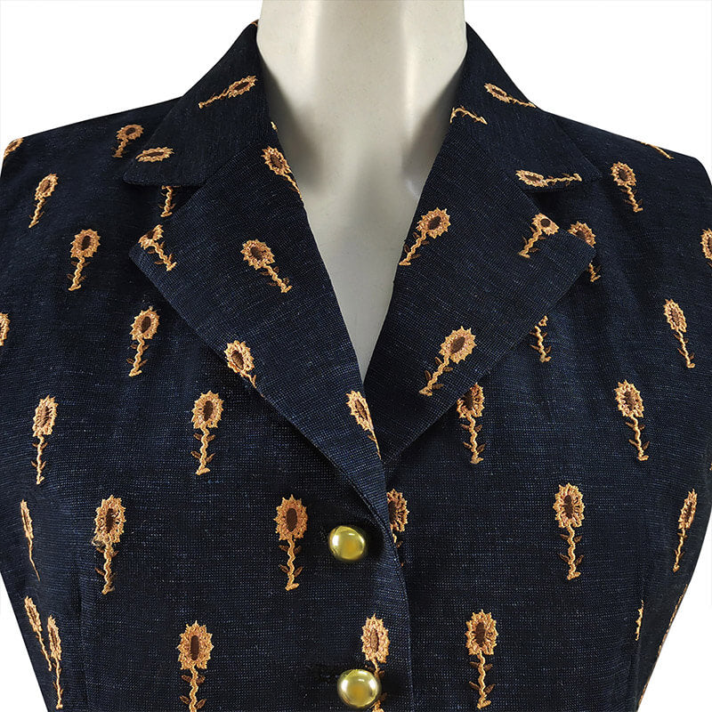 Doctor Who 13th Doctor Waistcoat Thirteenth Doctor Vest Flower Embroidery Cosplay Costume - Image 5
