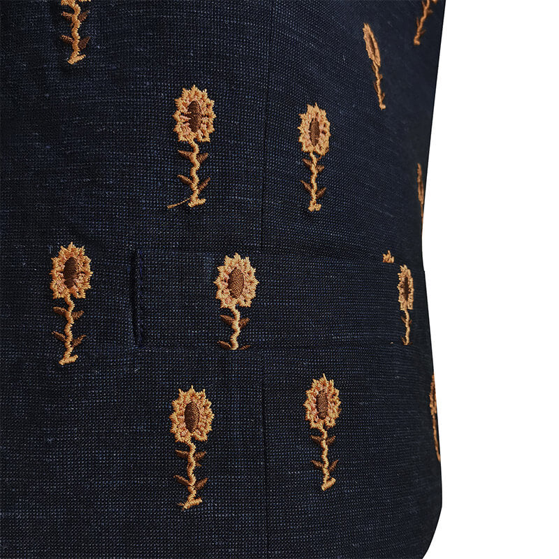 Doctor Who 13th Doctor Waistcoat Thirteenth Doctor Vest Flower Embroidery Cosplay Costume - Image 6