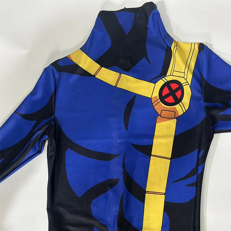 X-Men 97 Cyclops Cosplay Scott Summers Costume Blue halloween Jumpsuit - Image 7