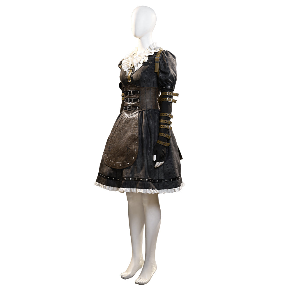 Alice: Madness Return Alice Punk Suit Cosplay Costumes Halloween Outfit - Image 12