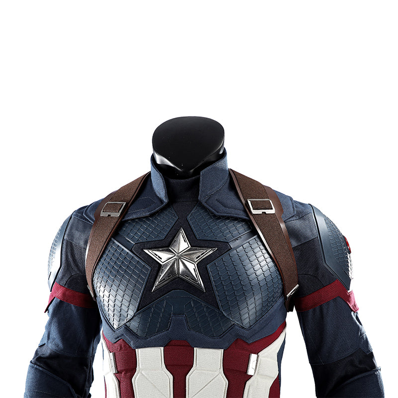 Captain America Cosplay Costume Avengers Endgame Halloween Outfit - Image 25