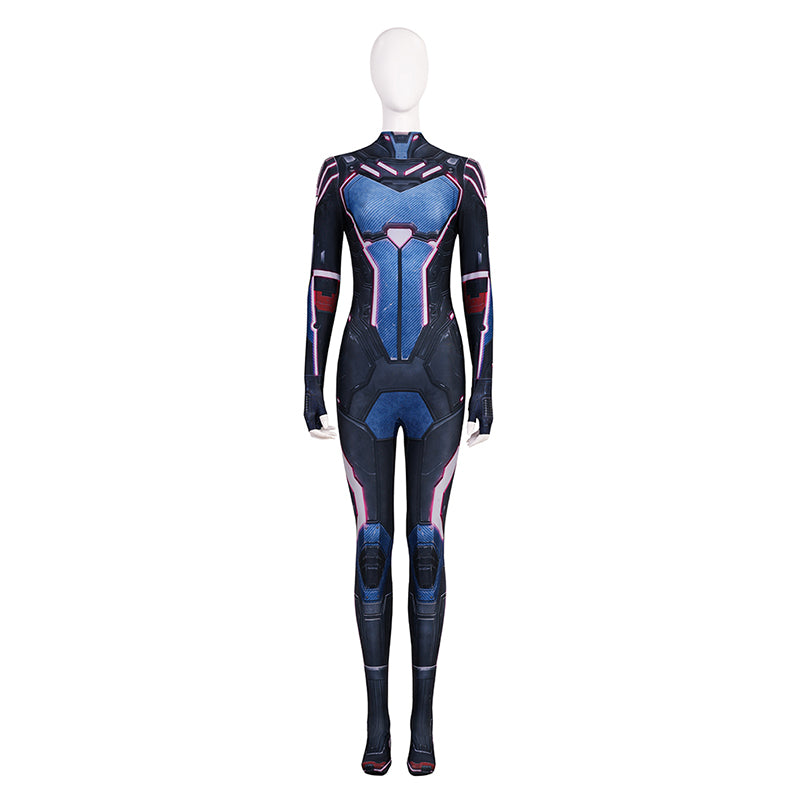 Split Fiction Mio Cosplay Costume Purple Jumpsuit Halloween Outfit - Image 2
