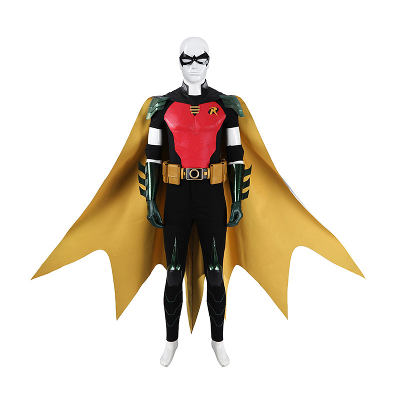 Tim Drake Red Robin Cosplay Costume Full Set Men Robin Superhero Outfit - Image 2