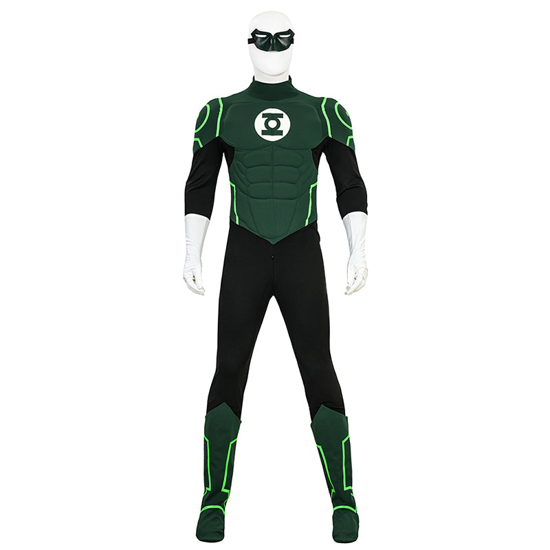Green Lantern Hal Jordan Justice League Lantern Green Cosplay Costume - Image 2