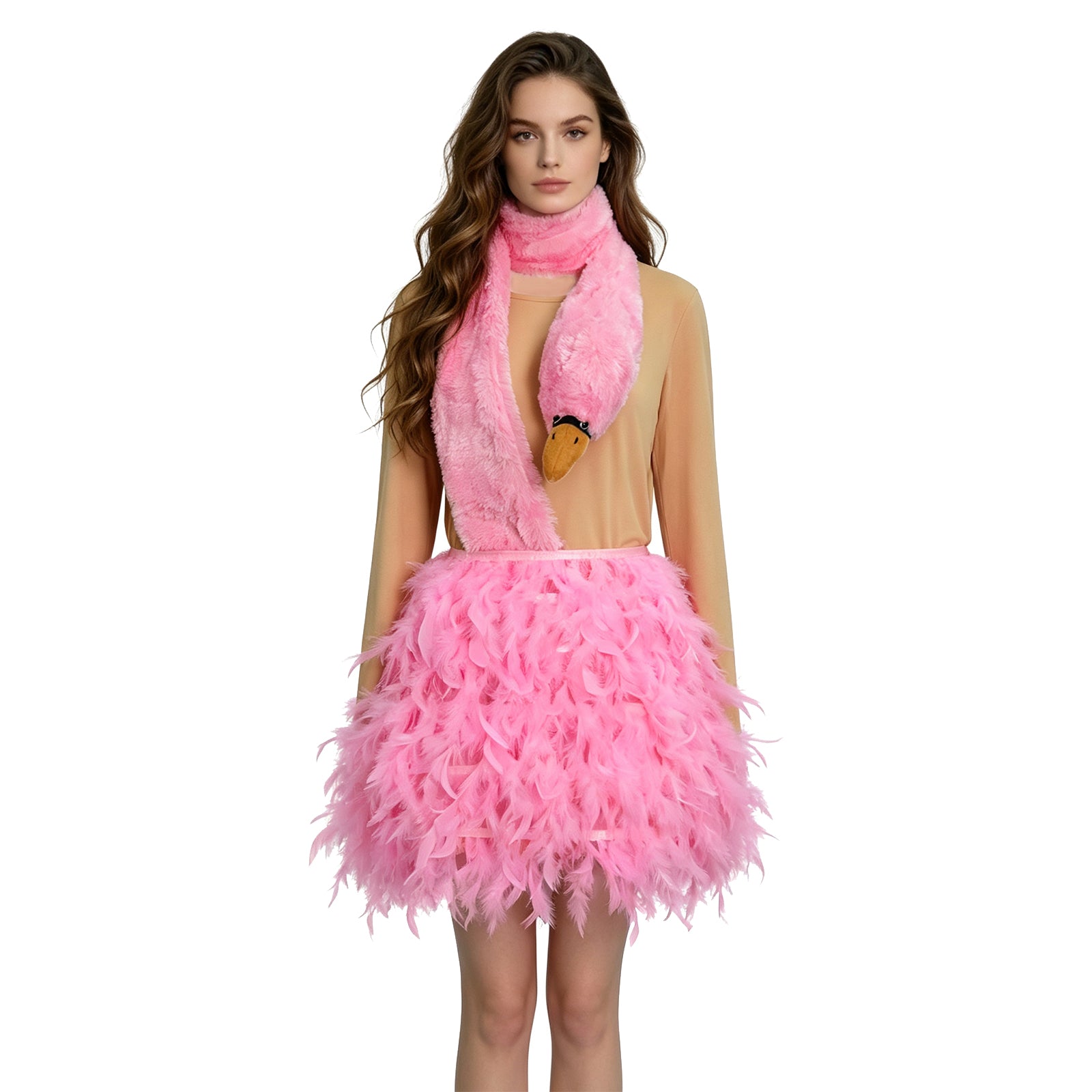 White Chicks Pink Flamingo Cosplay Costume Halloween Party Suit - Image 2