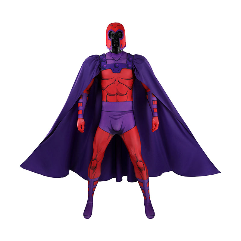 X-Men 97 Magneto Cosplay Costume With Cape Halloween Jumpsuit - Image 2