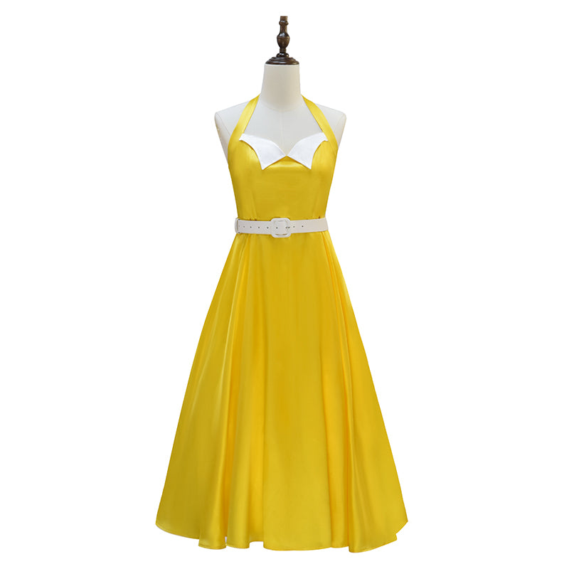 Belinda Chandra Cosplay Costume Doctor Who Yellow Dress Halloween - Image 2