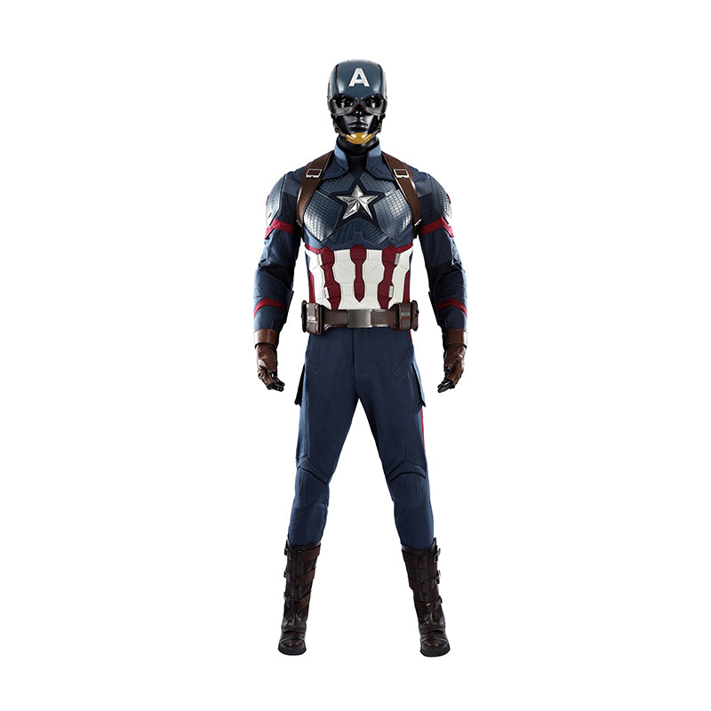 Captain America Cosplay Costume Avengers Endgame Halloween Outfit - Image 2
