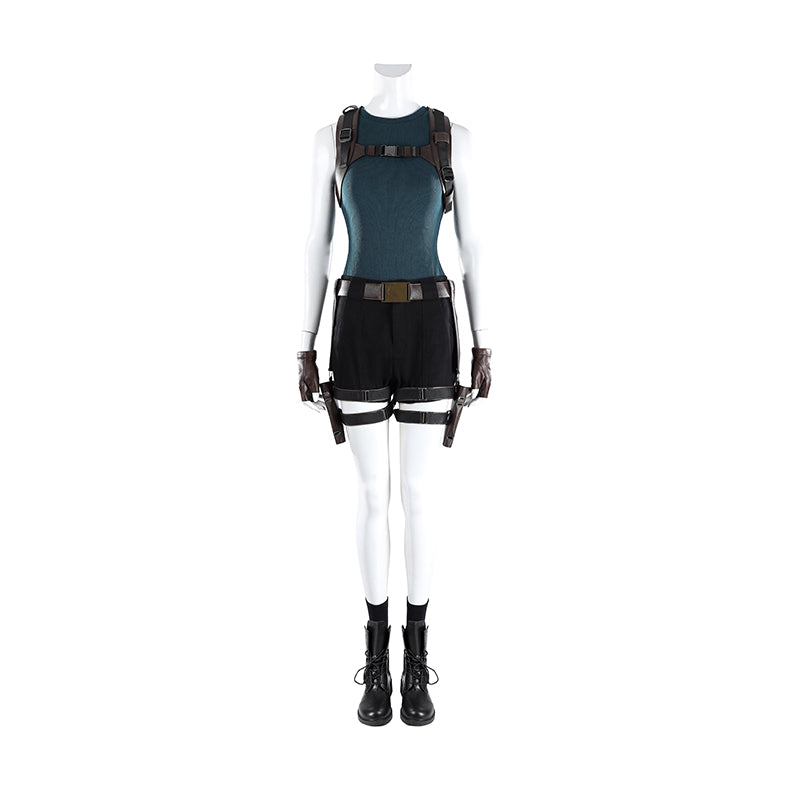 Tomb Raider Lara Croft Cosplay Costume Halloween Carnival Suit - Image 2