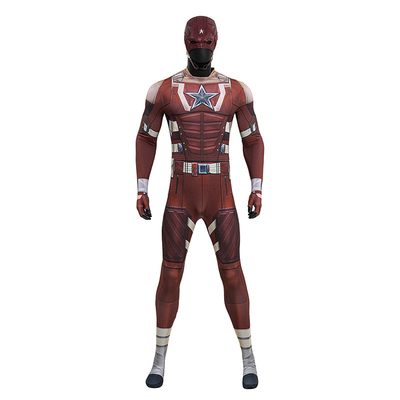 Thunderbolts Red Guardian Cosplay Costume Halloween Jumpsuit Outfit - Image 2