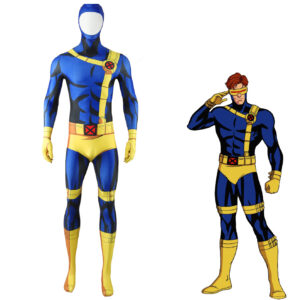 X-Men 97 Cyclops Cosplay Scott Summers Costume Blue halloween Jumpsuit