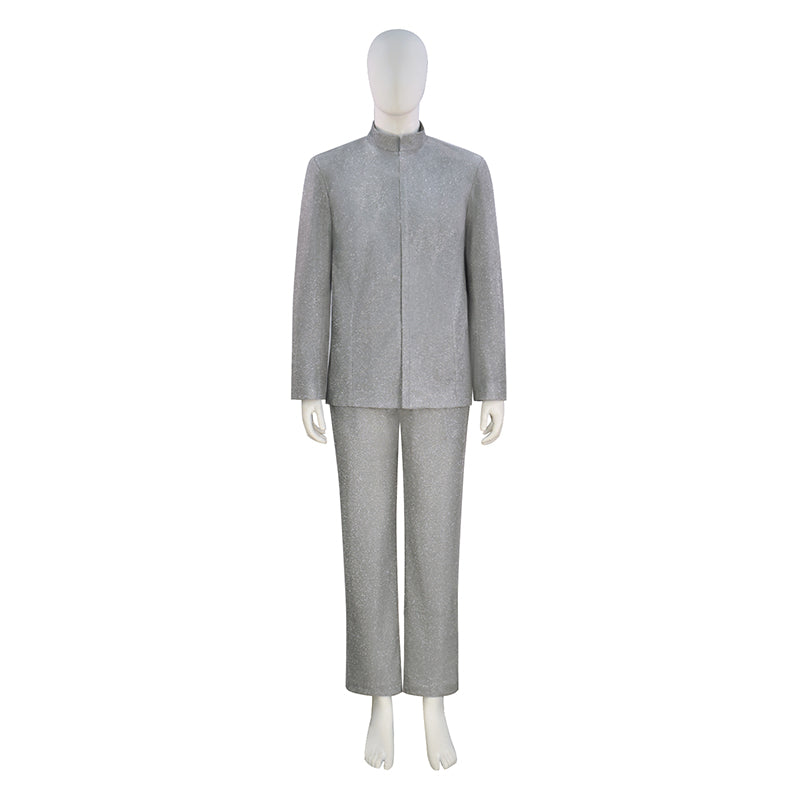 Austin Powers: International Man of Mystery Dr. Evil Cosplay Costume Silver Outfit - Image 2