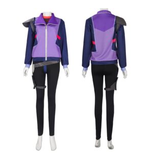 Rick and Morty Seal Team Rick Sanchez Cosplay Costume Purple Jacket Full Set