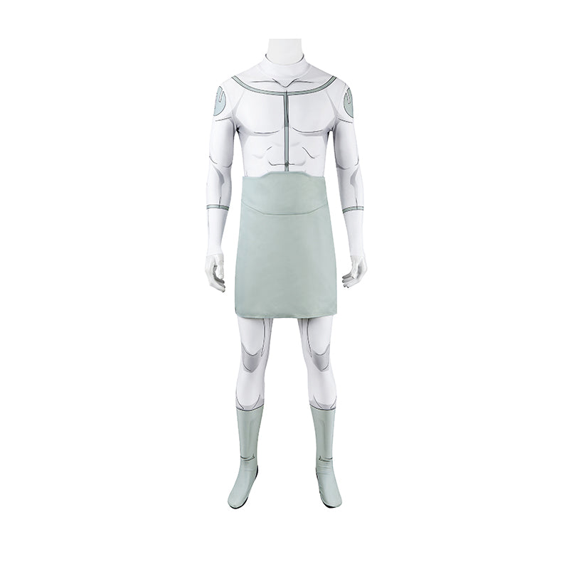 Invincible Mark Grayson Viltrumite Cosplay Costume White Jumpsuit with Apron - Image 2