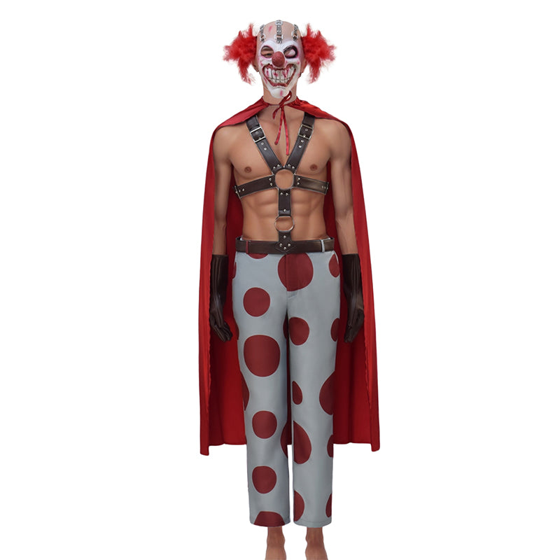Twisted Metal Sweet Tooth Clown Pants Outfits With Mask Halloween Carnival Suit - Image 2