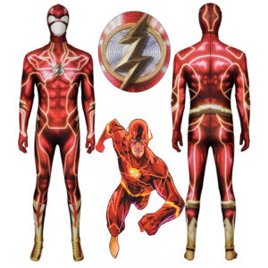 The Flash Barry Allen Cosplay Costume 2023 Flash Red Jumpsuit Halloween Carnival Suit