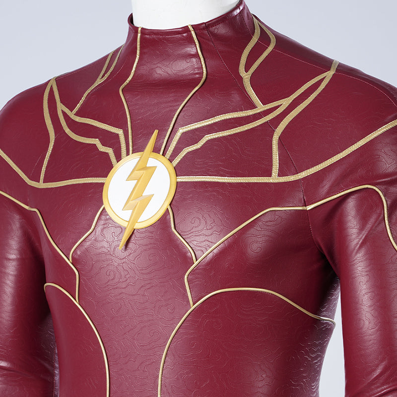 2023 The Flash Barry Allen Cosplay Costume Superhero Flashman Bodysuit - Image 11