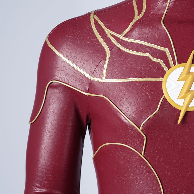 2023 The Flash Barry Allen Cosplay Costume Superhero Flashman Bodysuit - Image 12