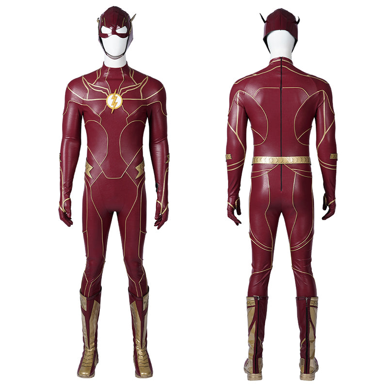 2023 The Flash Barry Allen Cosplay Costume Superhero Flashman Bodysuit - Image 3