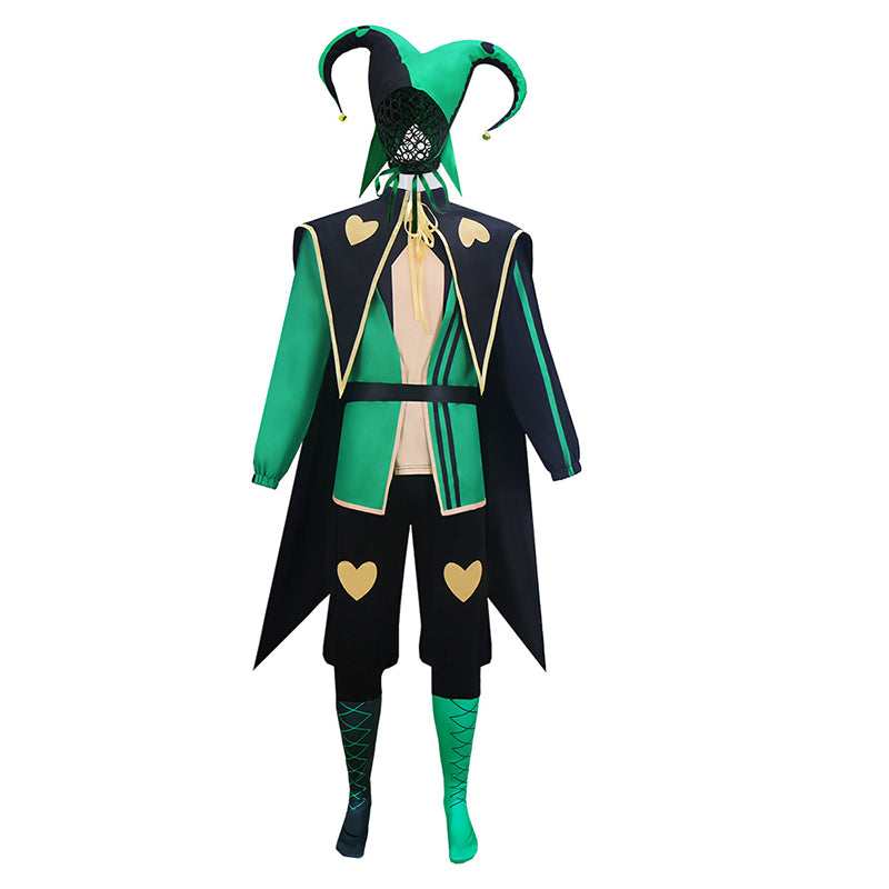 The Freak Circus Harlequin Cosplay Costume Jester Halloween Party Outfit - Image 2
