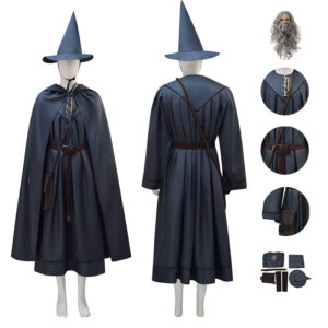 Gandalf Cosplay The Lord of The Rings Gandalf Wizard Costume Halloween Carnival Suit With Wig