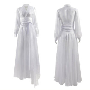 Diana Prince White Dress Wonder Woman 1984 Cosplay Costumes Halloween Women Dress